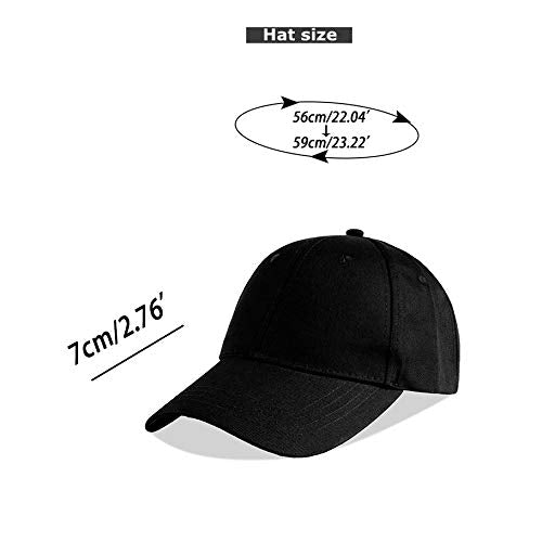 LANGZHEN Unisex Baseball Cap 100% Cotton Fits Men Women Washed Denim Adjustable Dad Hat