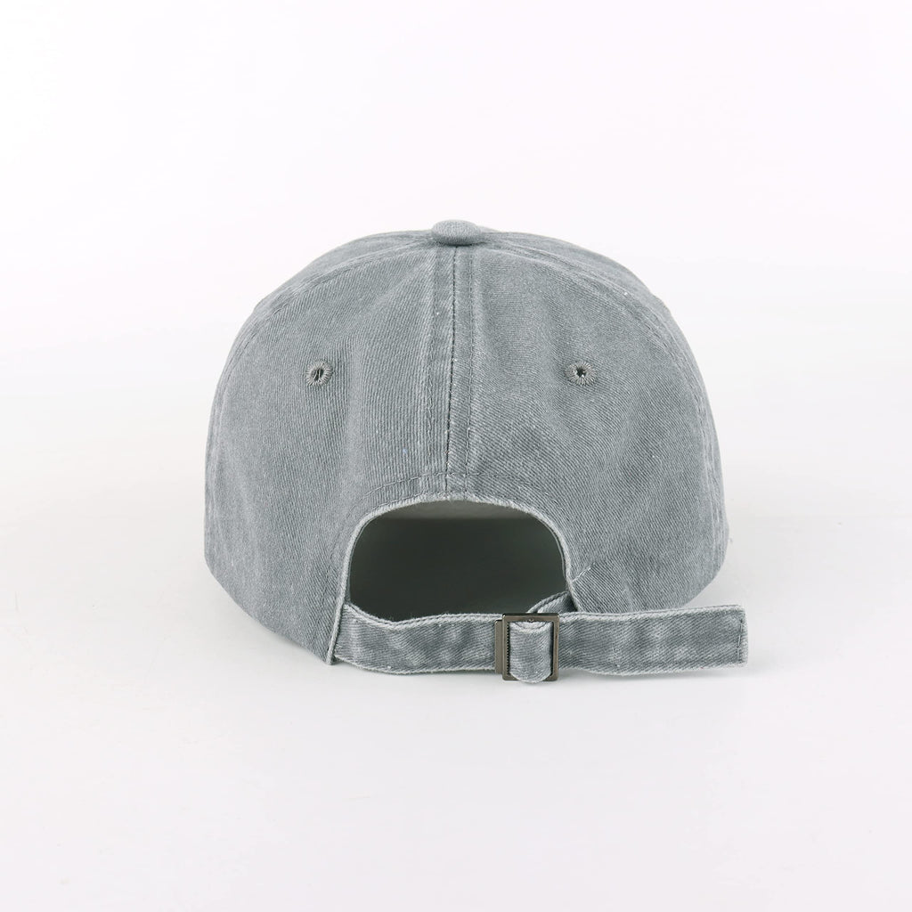 LANGZHEN Unisex Baseball Cap 100% Cotton Fits Men Women Washed Denim Adjustable Dad Hat