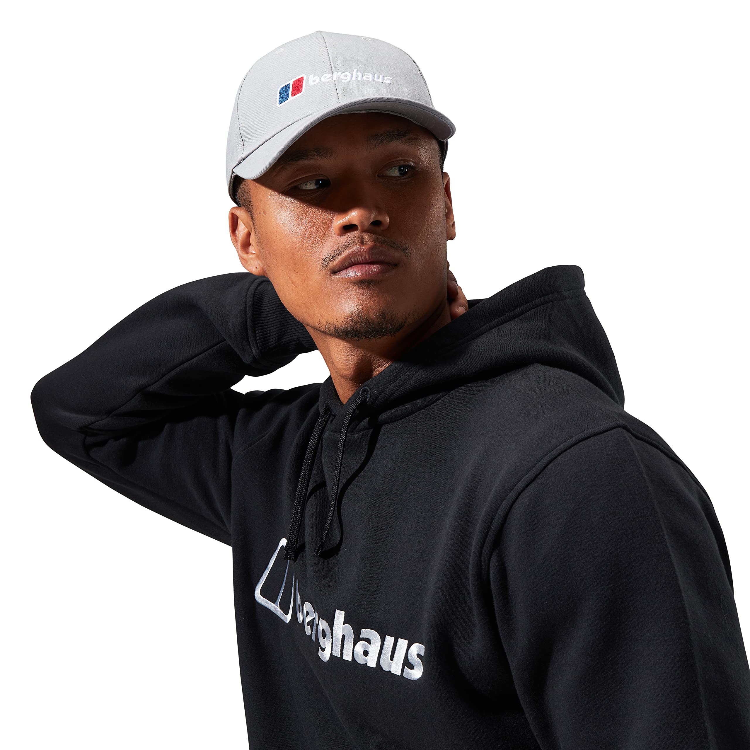 Berghaus Men's Logo Recognition Baseball Cap | Snap Adjuster, Grey, One Size