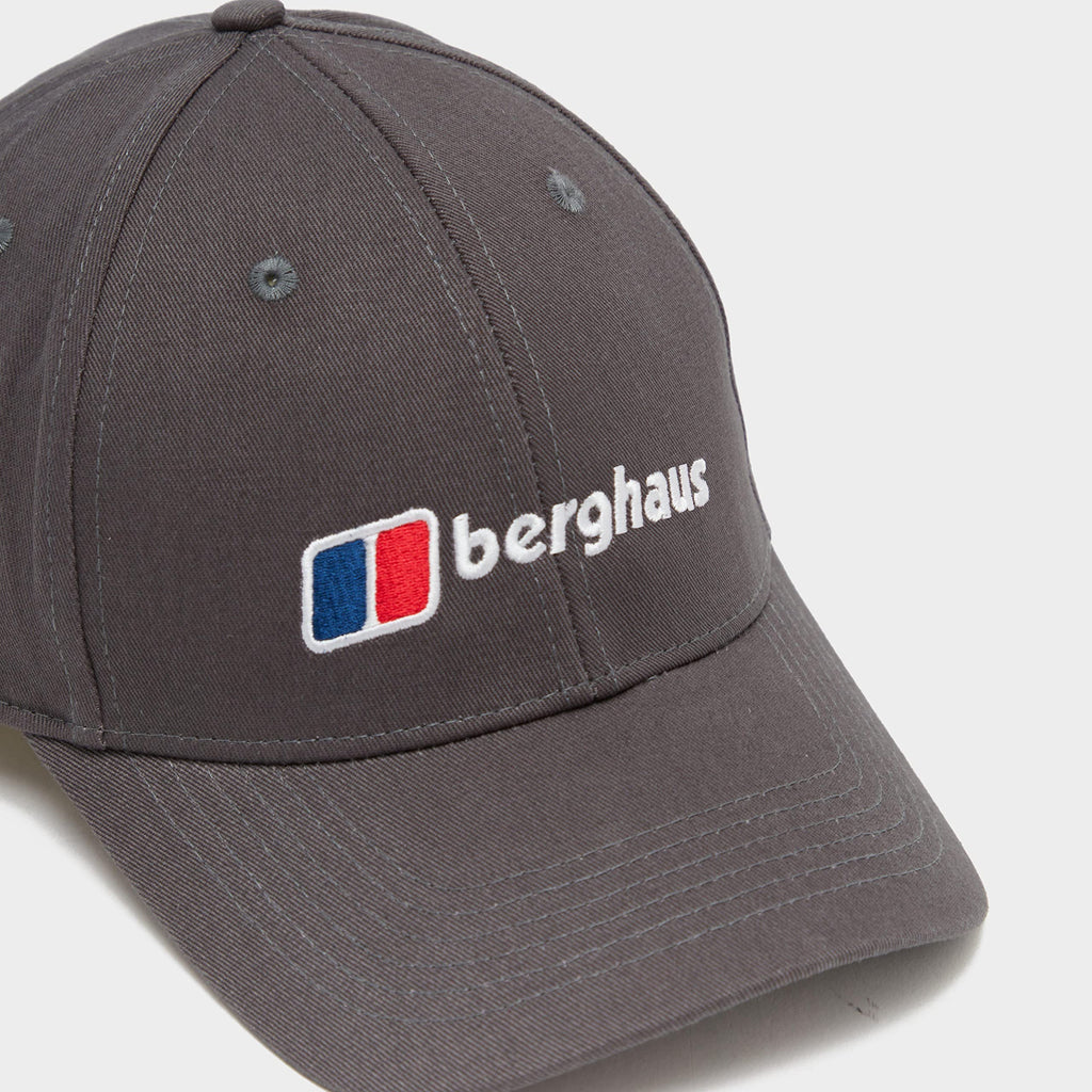 Berghaus Men's Logo Recognition Baseball Cap | Snap Adjuster, Grey, One Size